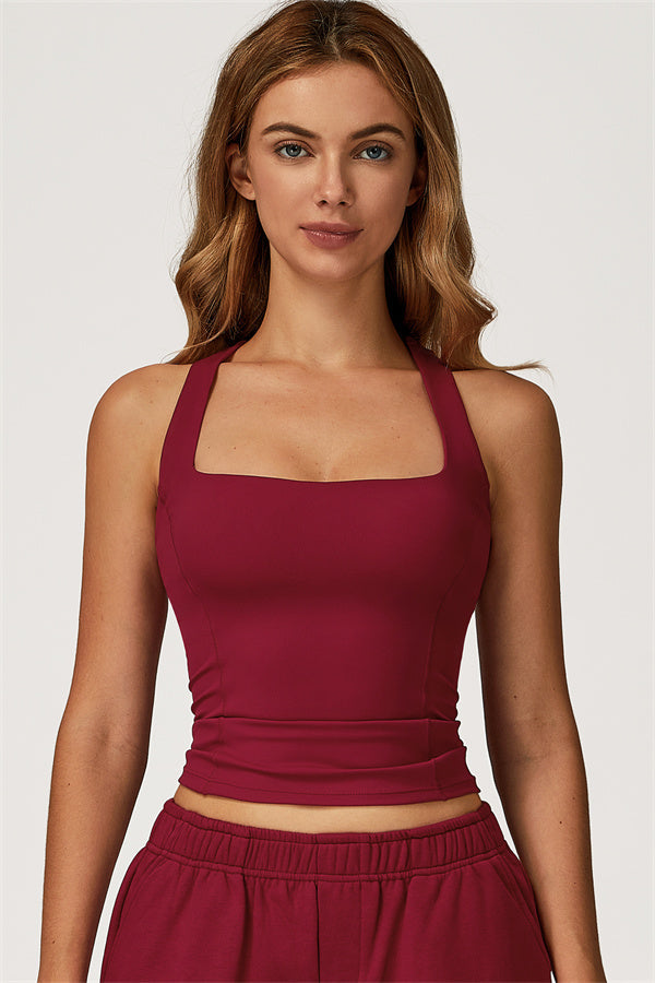Conjunto de 2 piezas Glacier con top corto de tirantes y leggings