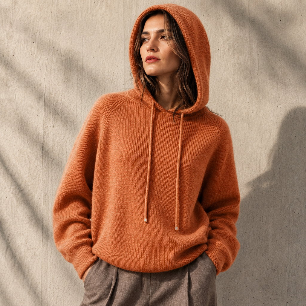 Sudadera con capucha de punto Anabelle