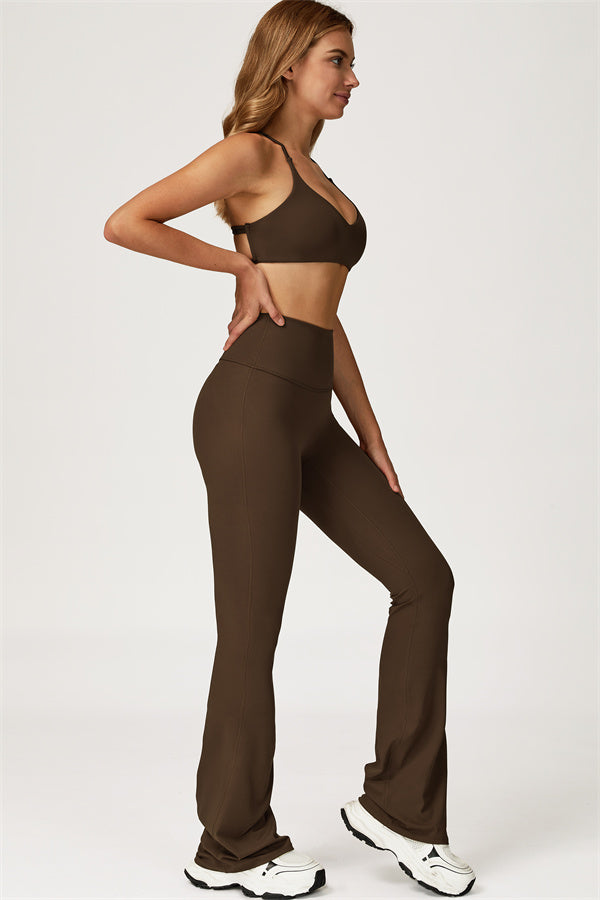 Lily 2-delige set met sport-bh en uitlopende legging