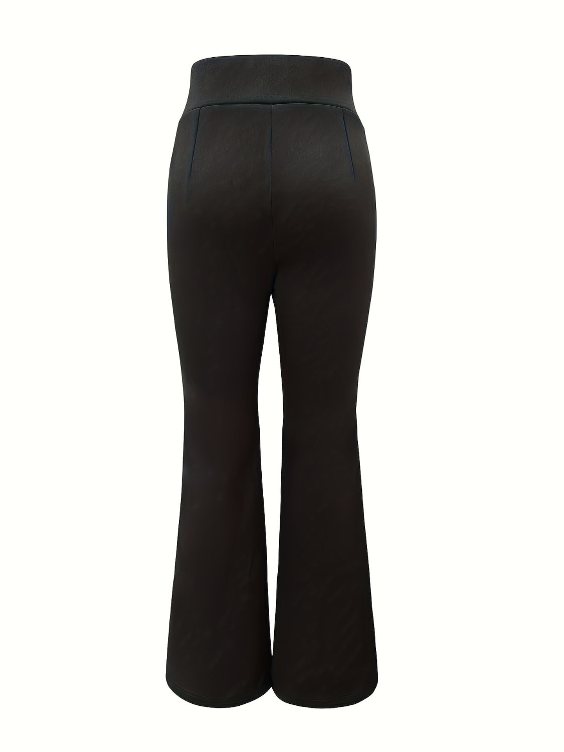 Pantalones bootcut con aberturas y cordones