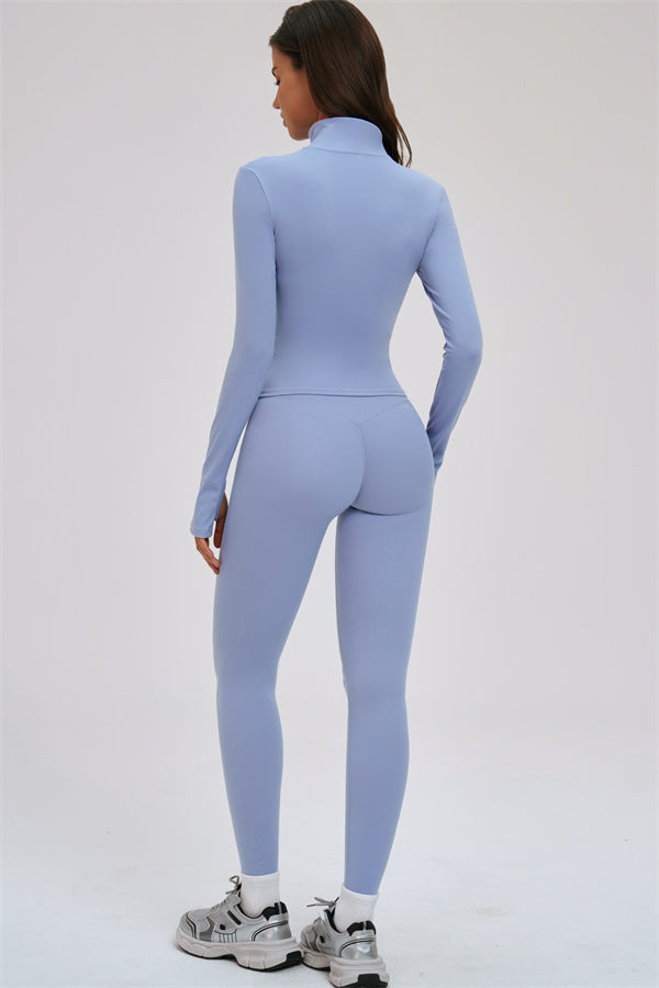 Set da 3 pezzi Kinetic: giacca con zip, reggiseno sportivo e leggings