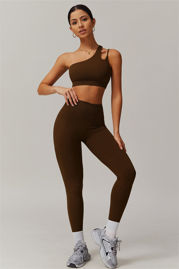 Conjunto de 2 piezas Blissful Rose: sujetador deportivo y leggings
