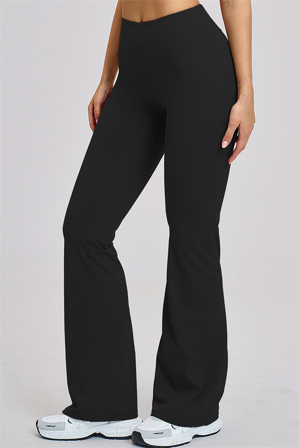 Conjunto de 2 piezas Zestful: top de tirantes y leggings acampanados