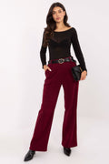 Pantalones de pana de pierna ancha para mujer