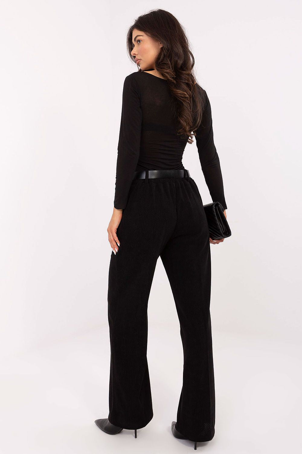 Pantalones de pana de pierna ancha para mujer