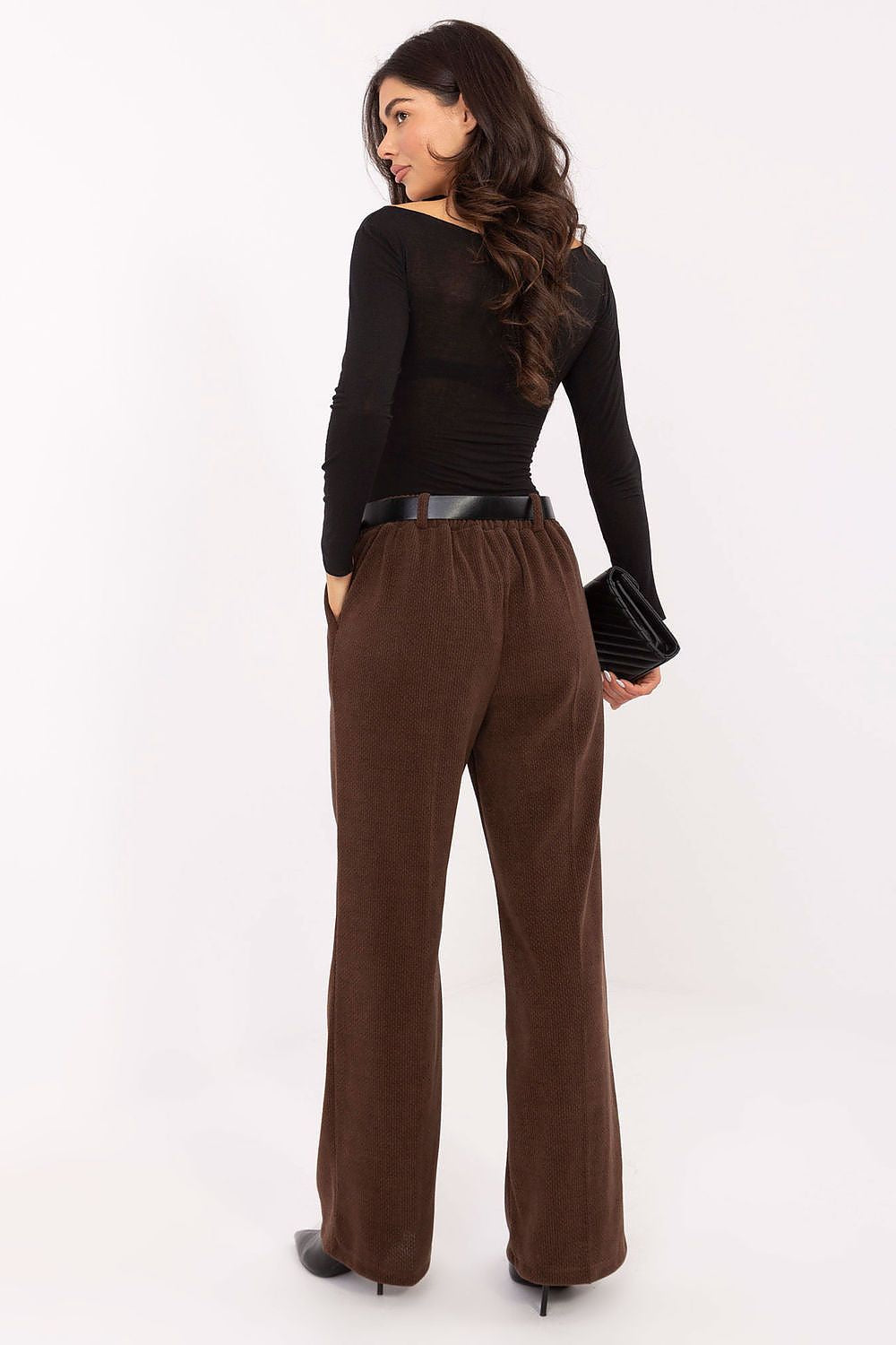 Pantalones de pana de pierna ancha para mujer