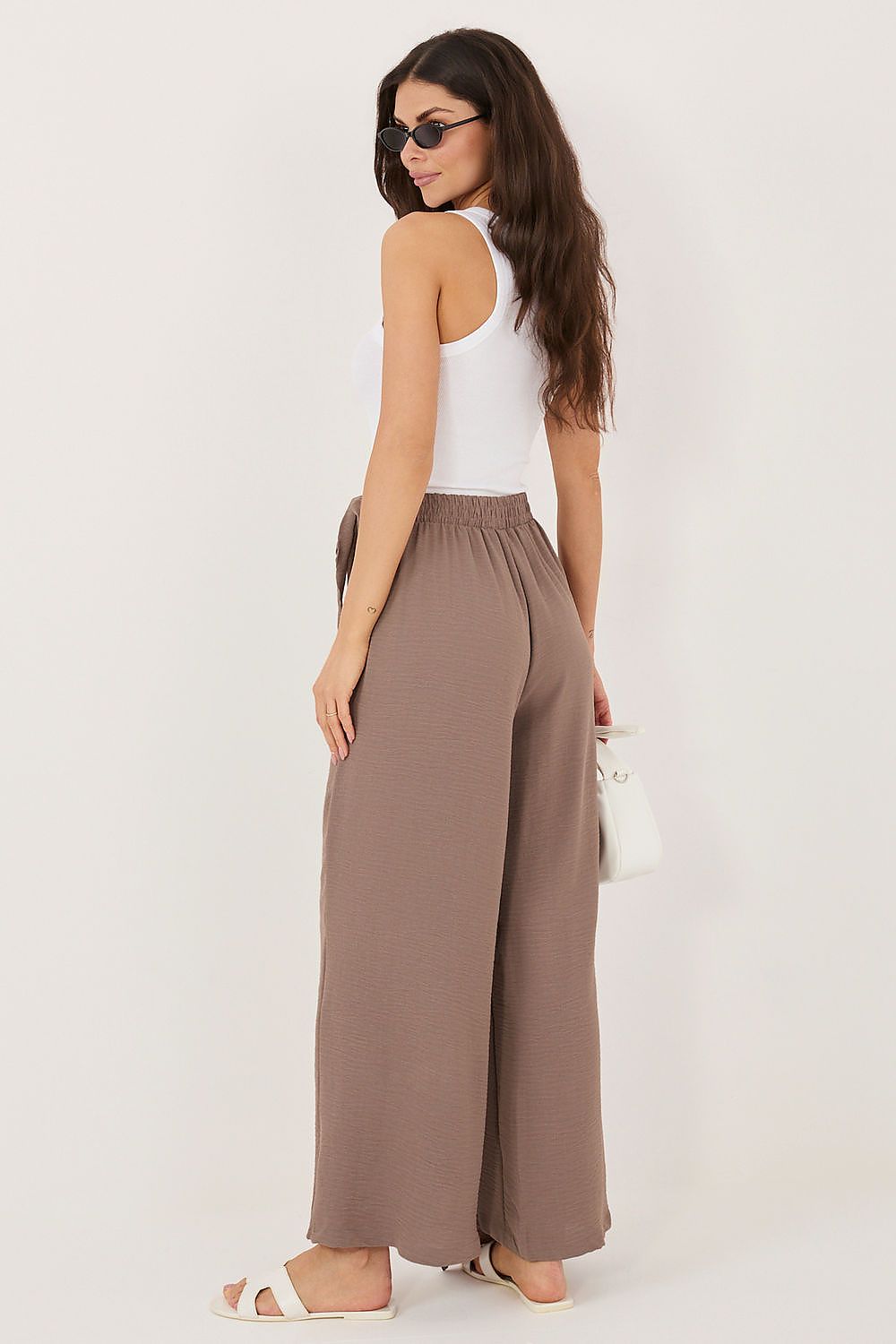Pantalones de pierna ancha con panel tipo falda — elegantes y sin esfuerzo