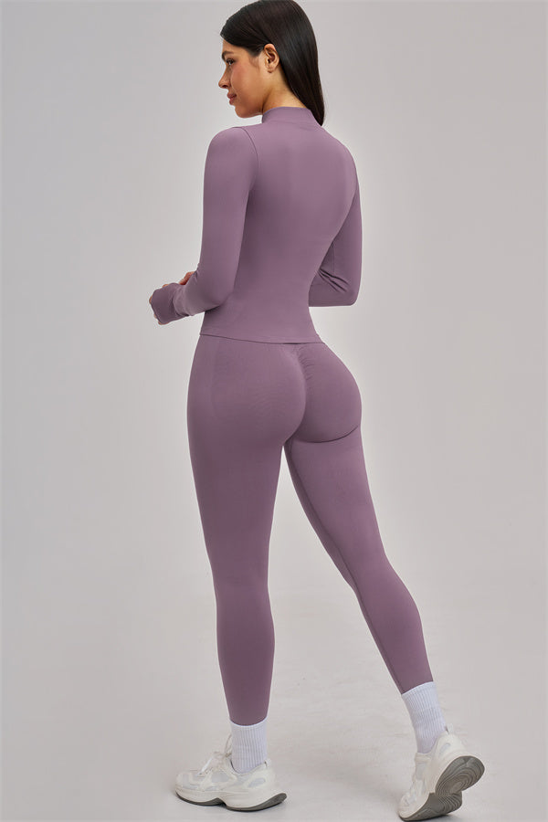 Conjunto de 3 piezas Vision: chaqueta, sujetador deportivo y leggings