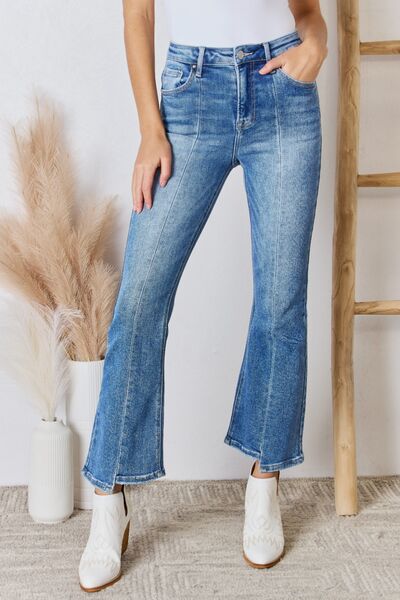 Jeans acampanados de tiro alto al tobillo RISEN en tallas inclusivas
