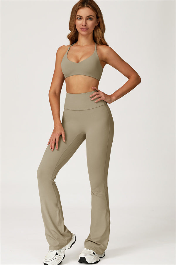 Lily 2-delige set met sport-bh en uitlopende legging