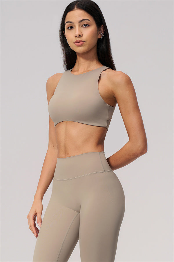 Ensemble 2 pièces Twirl : brassière de sport dos nu et legging corsaire
