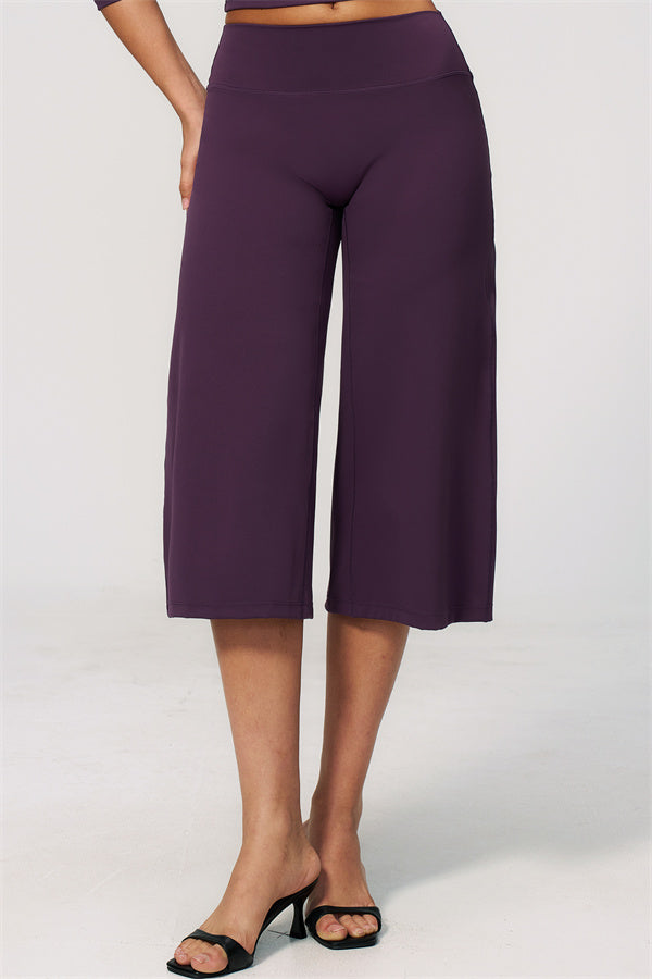 Natalia 2-piece set with half-sleeve top and wide-leg shorts
