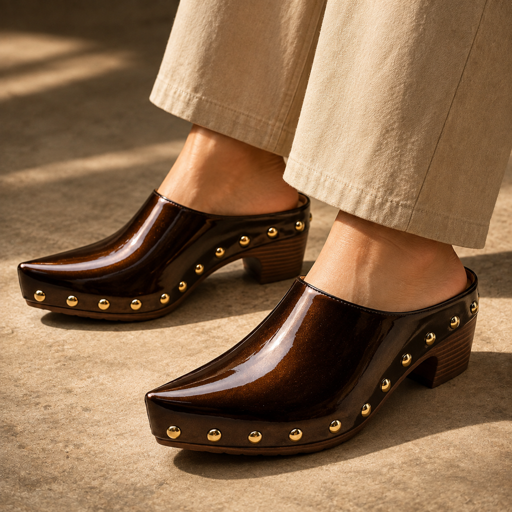 Mules Sutton con tachuelas