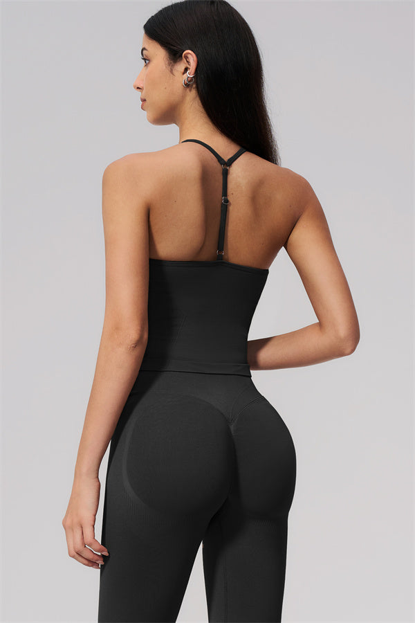 Conjunto de 2 piezas Camille de top corto y leggings