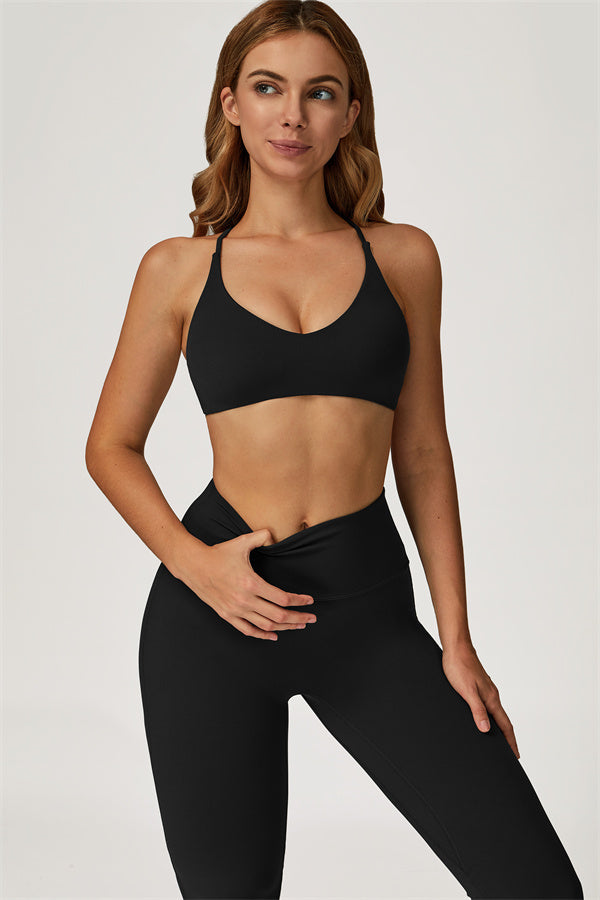 Lily 2-delige set met sport-bh en uitlopende legging