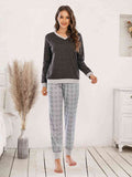 Long Sleeve Top and Polka Dot Pants Set  Shop One Place
