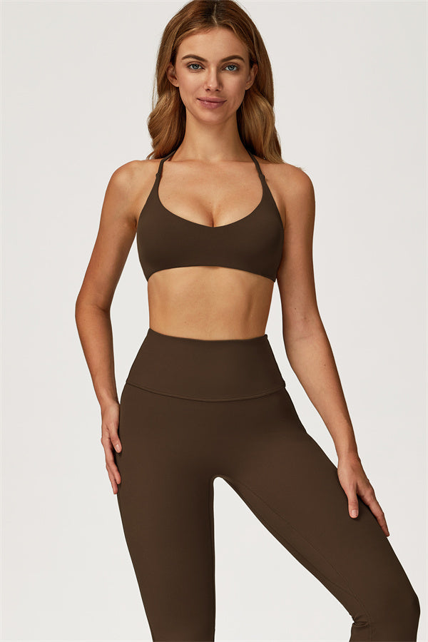 Lily 2-delige set met sport-bh en uitlopende legging