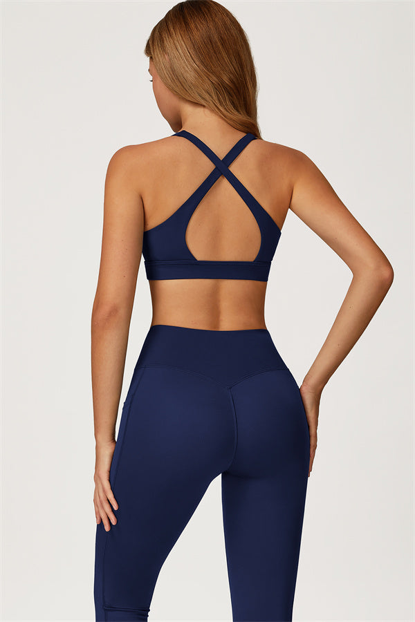 Conjunto de 2 piezas Glacier: sujetador deportivo y leggings