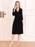 Plunge Tie Front Night Dress  Shop One Place