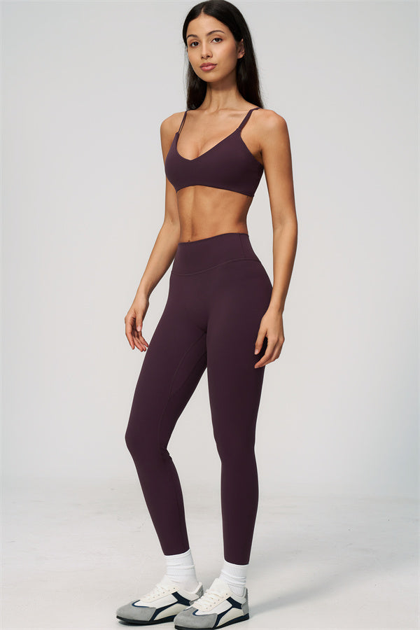 Conjunto de 2 piezas Zura: sujetador deportivo y leggings