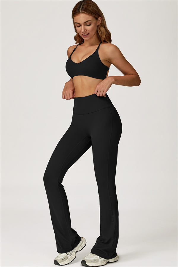 Lily 2-delige set met sport-bh en uitlopende legging