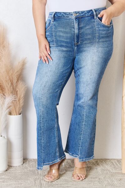 Jeans acampanados de tiro alto al tobillo RISEN en tallas inclusivas