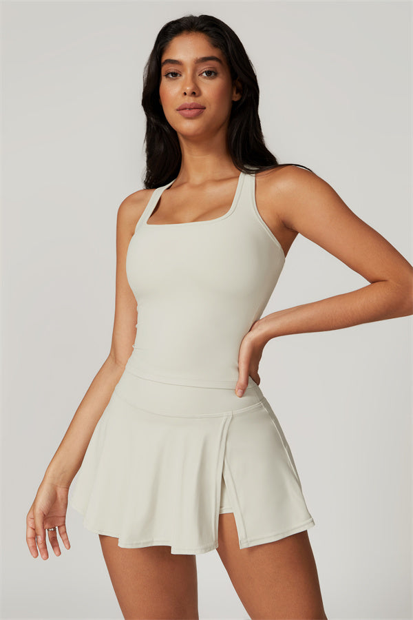 Set da 2 pezzi Dynamic: crop top e gonna da tennis