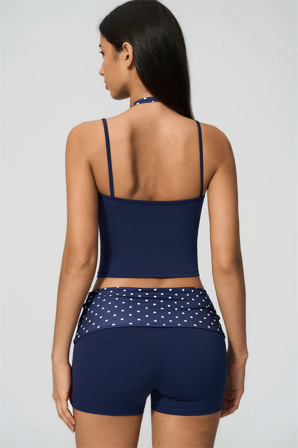 Enliven 2-teiliges Set: Neckholder-Top und Shorts