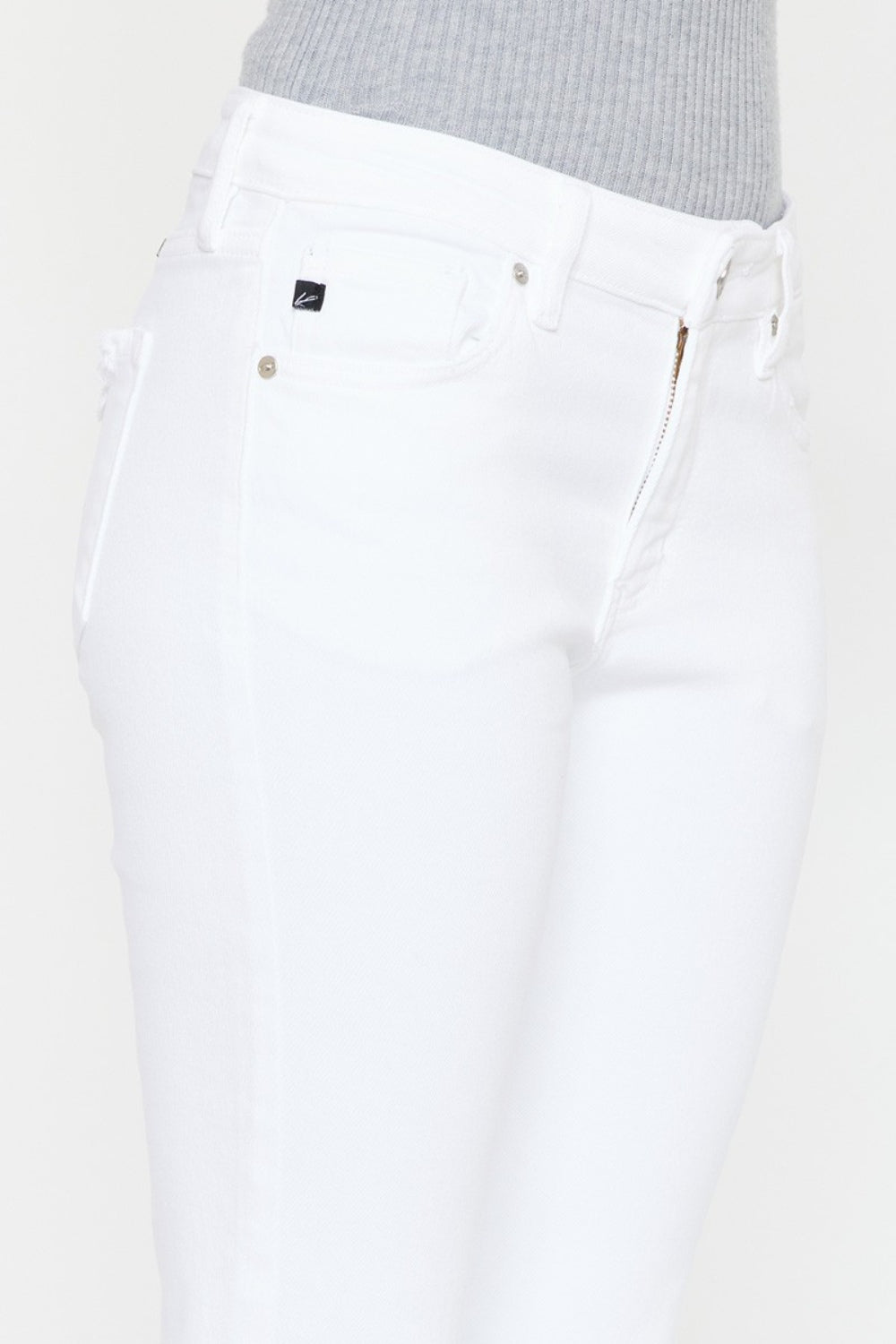 Jeans skinny Kancan de tiro medio y largo al tobillo