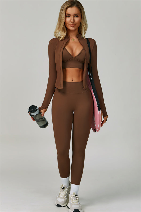 Empower 3-delige set: jasje, sportbeha en legging