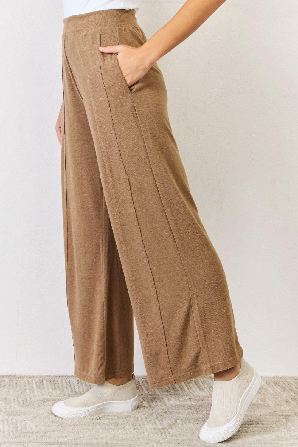 RISEN Pantalones de pierna ancha ultrasuaves