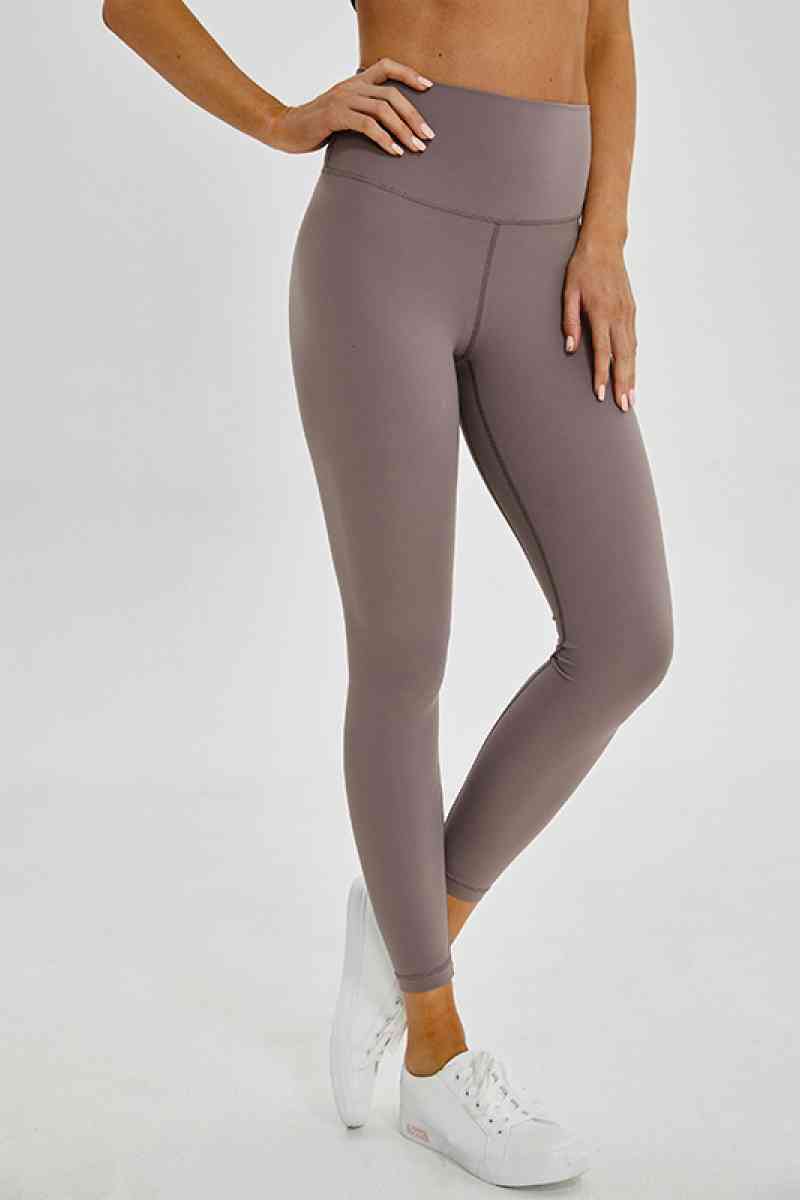 Leggings deportivos de cintura con banda ancha sin costuras