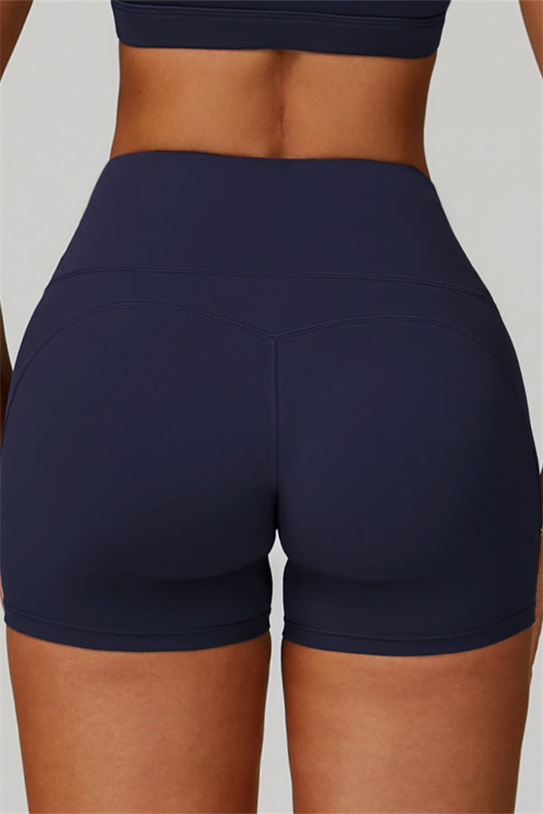 Gedurfde 2-delige sportset: bh met racerback en shorts