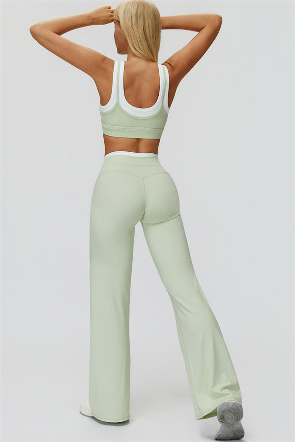 Conjunto Canyon de 2 piezas: sujetador deportivo y leggings acampanados