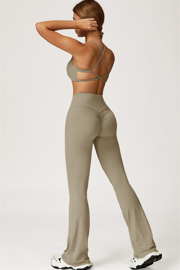 Lily 2-delige set met sport-bh en uitlopende legging