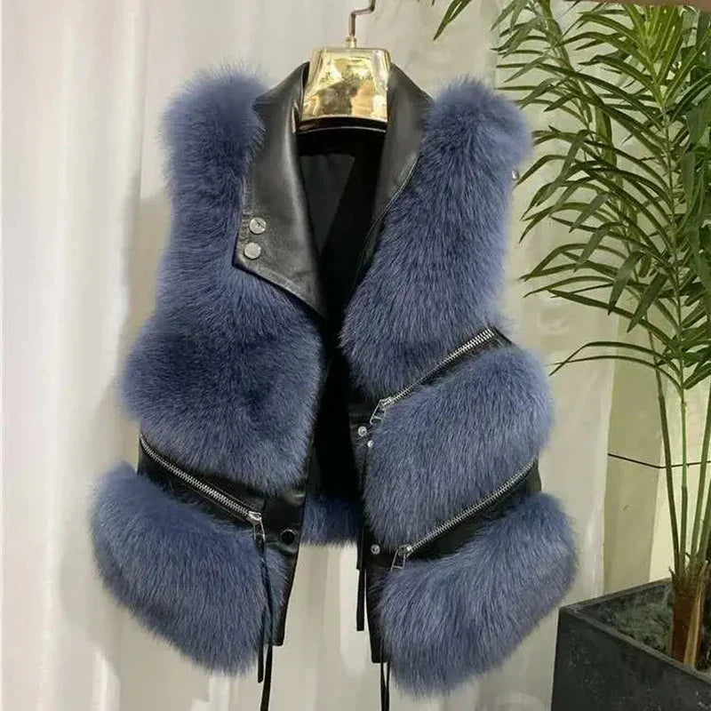 Chaleco de Pelo Esponjoso