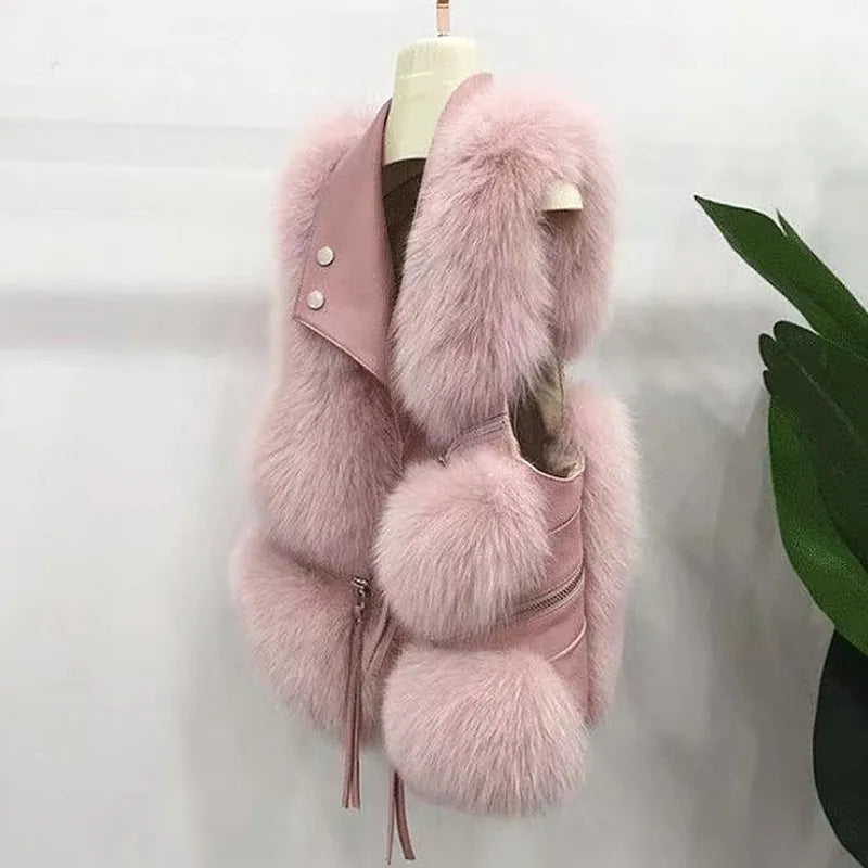 Chaleco de Pelo Esponjoso
