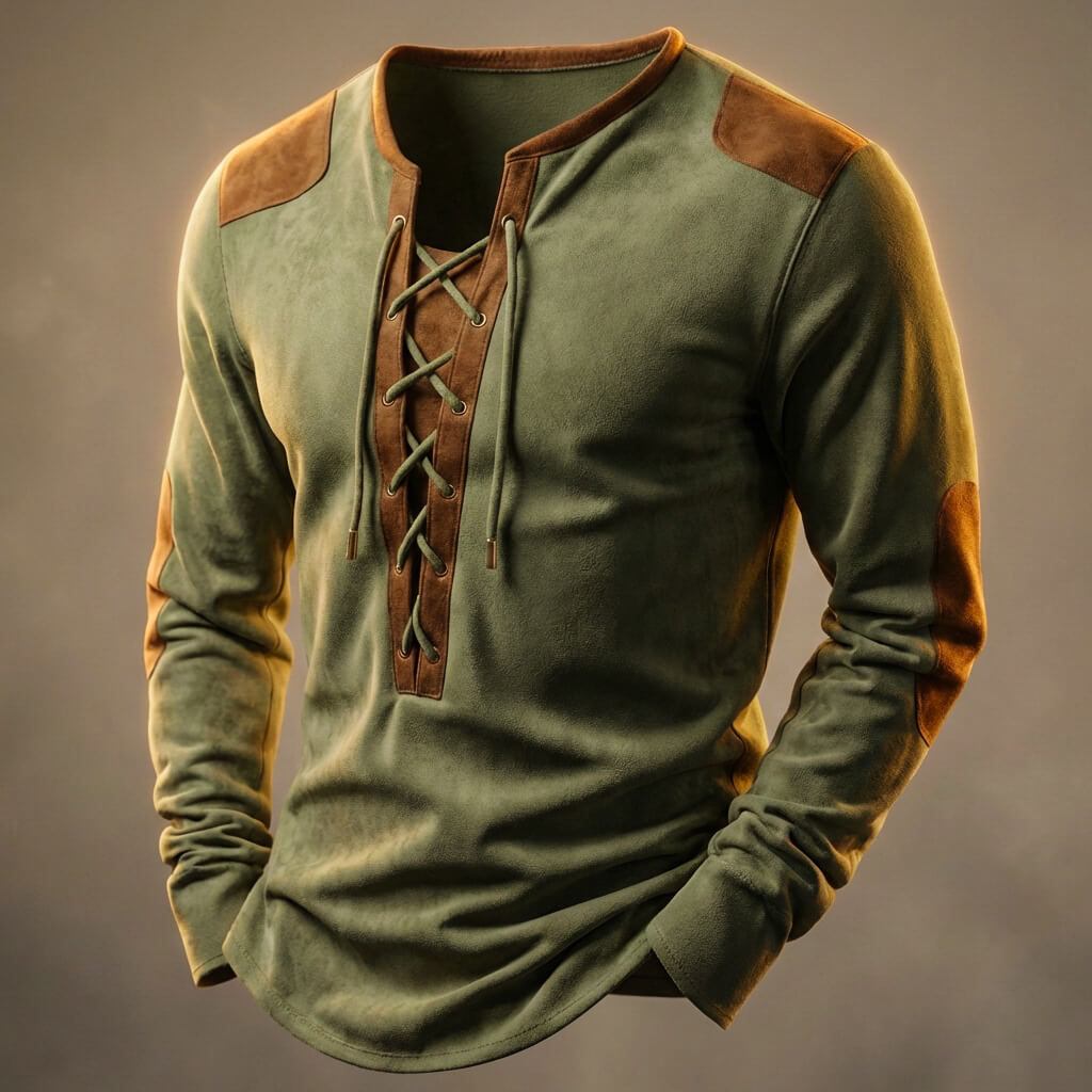 Camisa Henley texturizada Asher