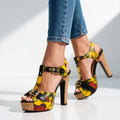 Sandalias de plataforma florales Soraya