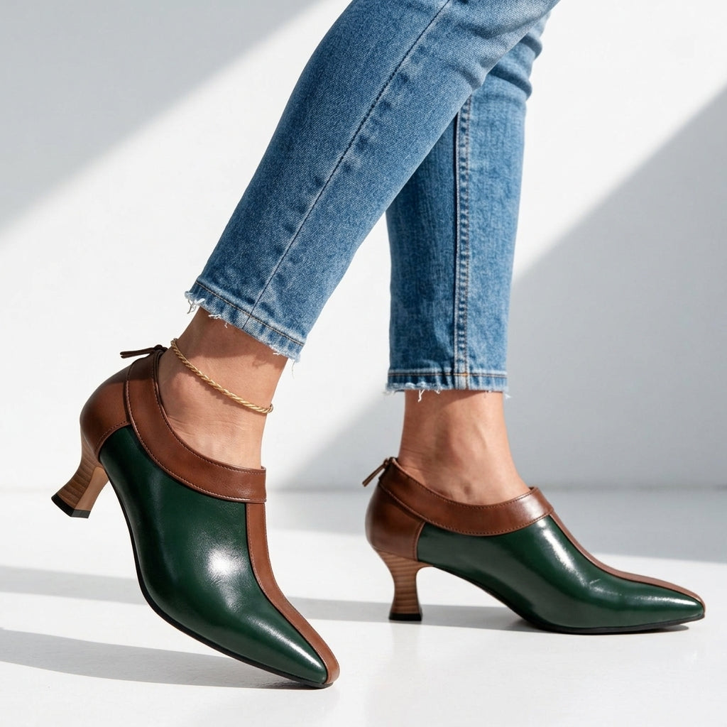 Zapato de salón bicolor Harriet