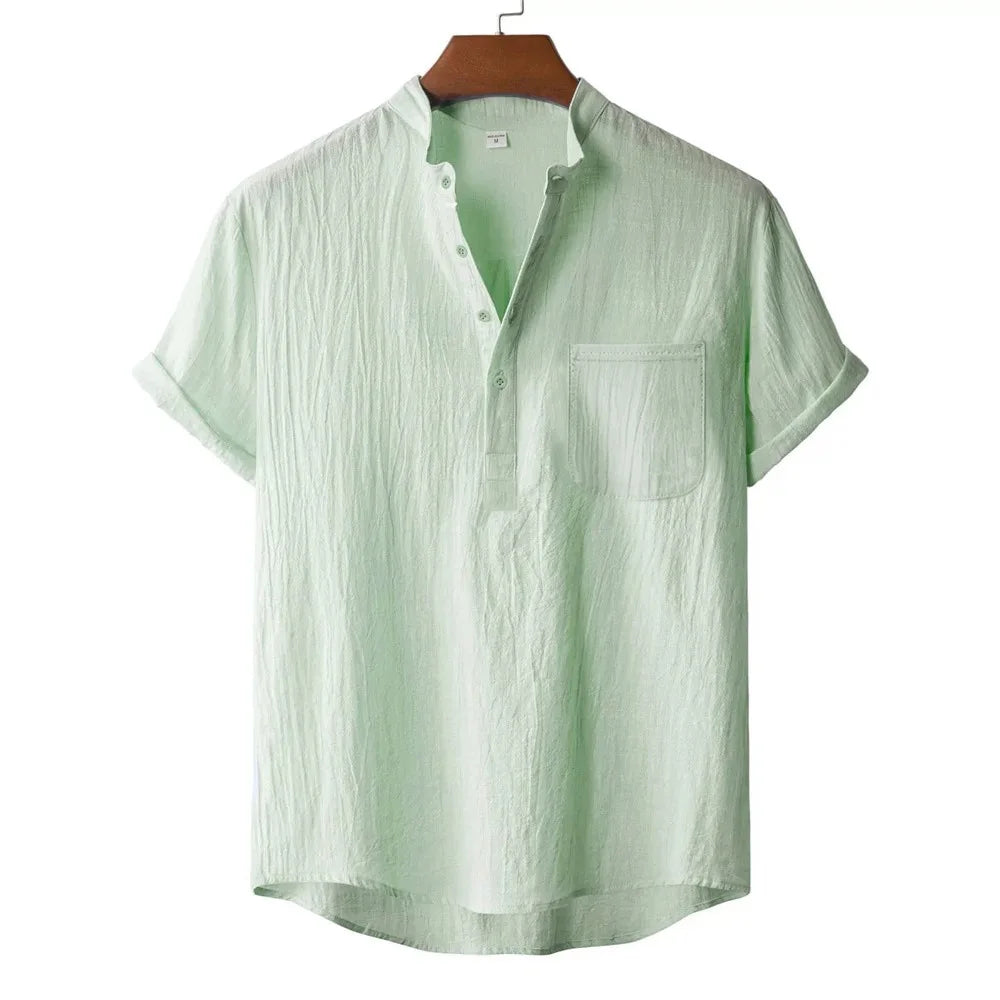 Camiseta de Lino Henley Kai