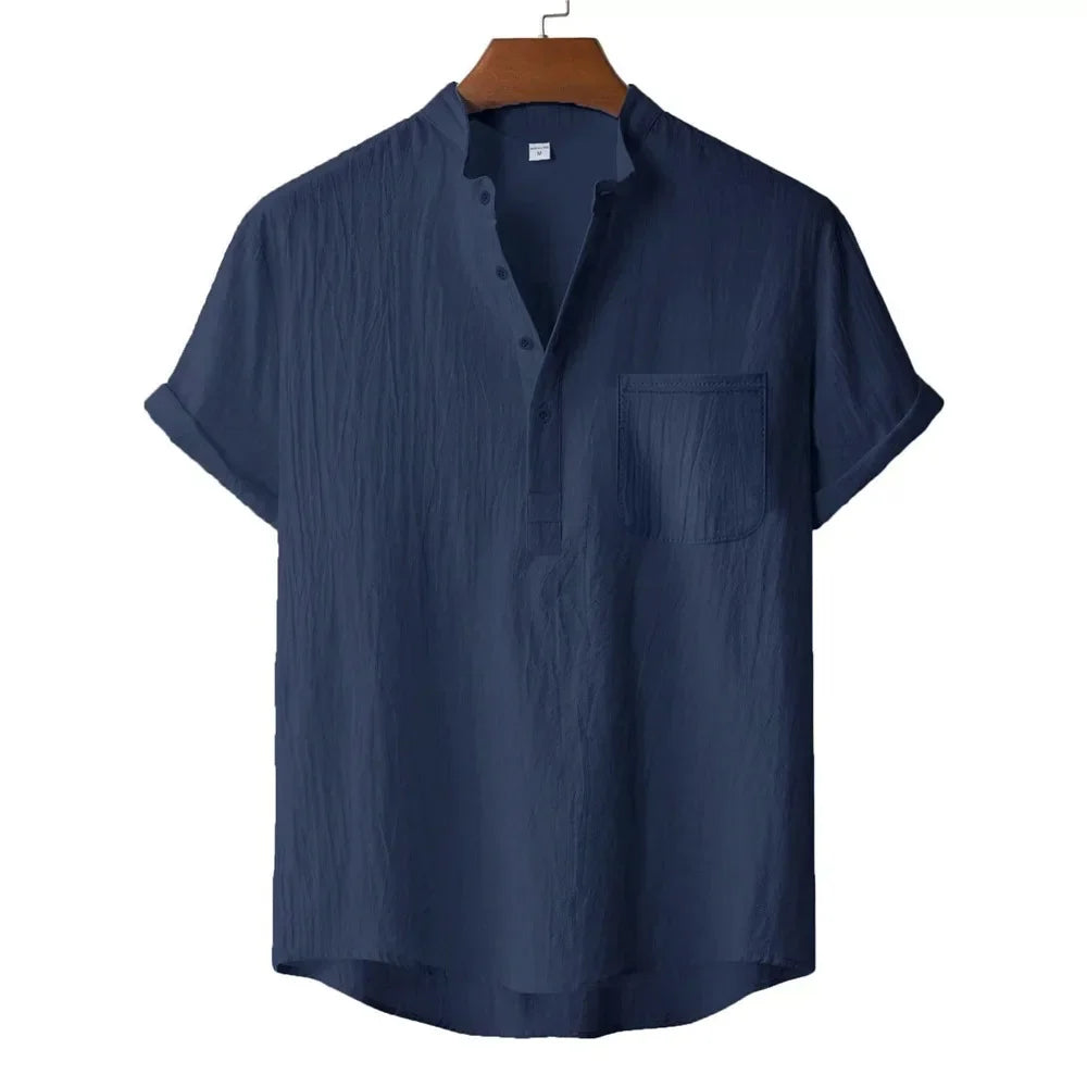 Camiseta de Lino Henley Kai