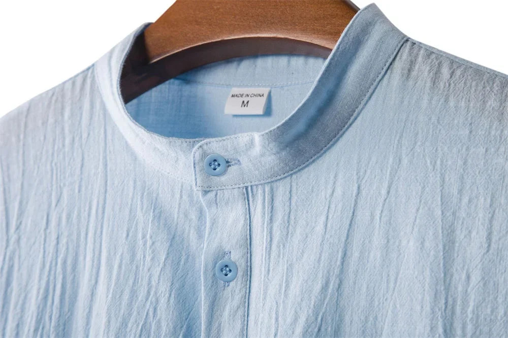 Camiseta de Lino Henley Kai