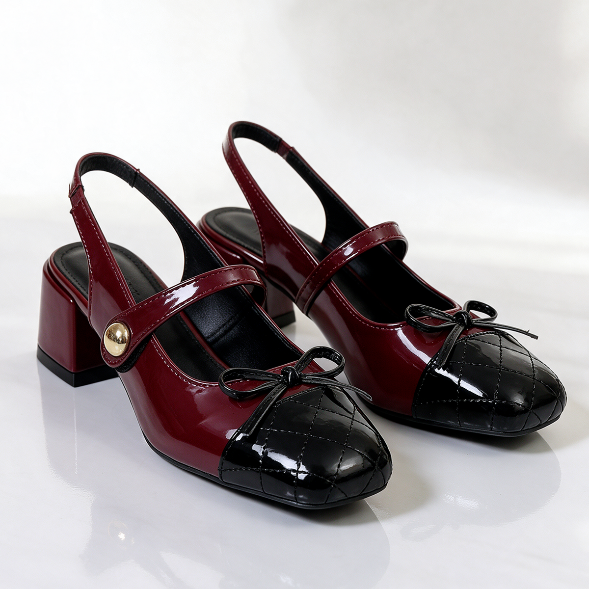 Tacones Mary Jane Bella de dos correas