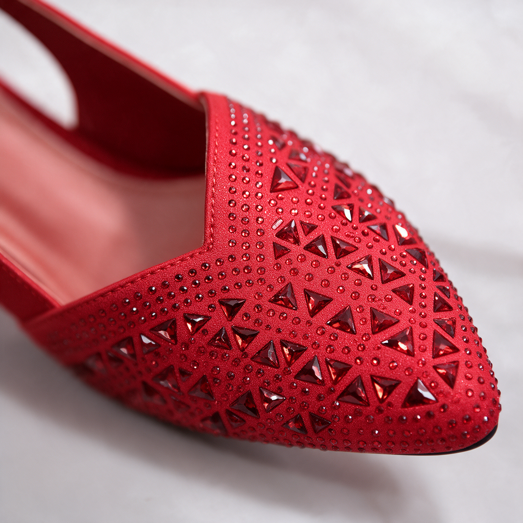 Noelle, zapatos destalonados con brillo
