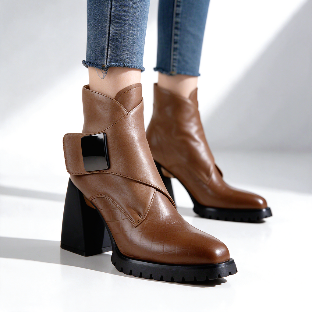 Botines Kensington con hebilla