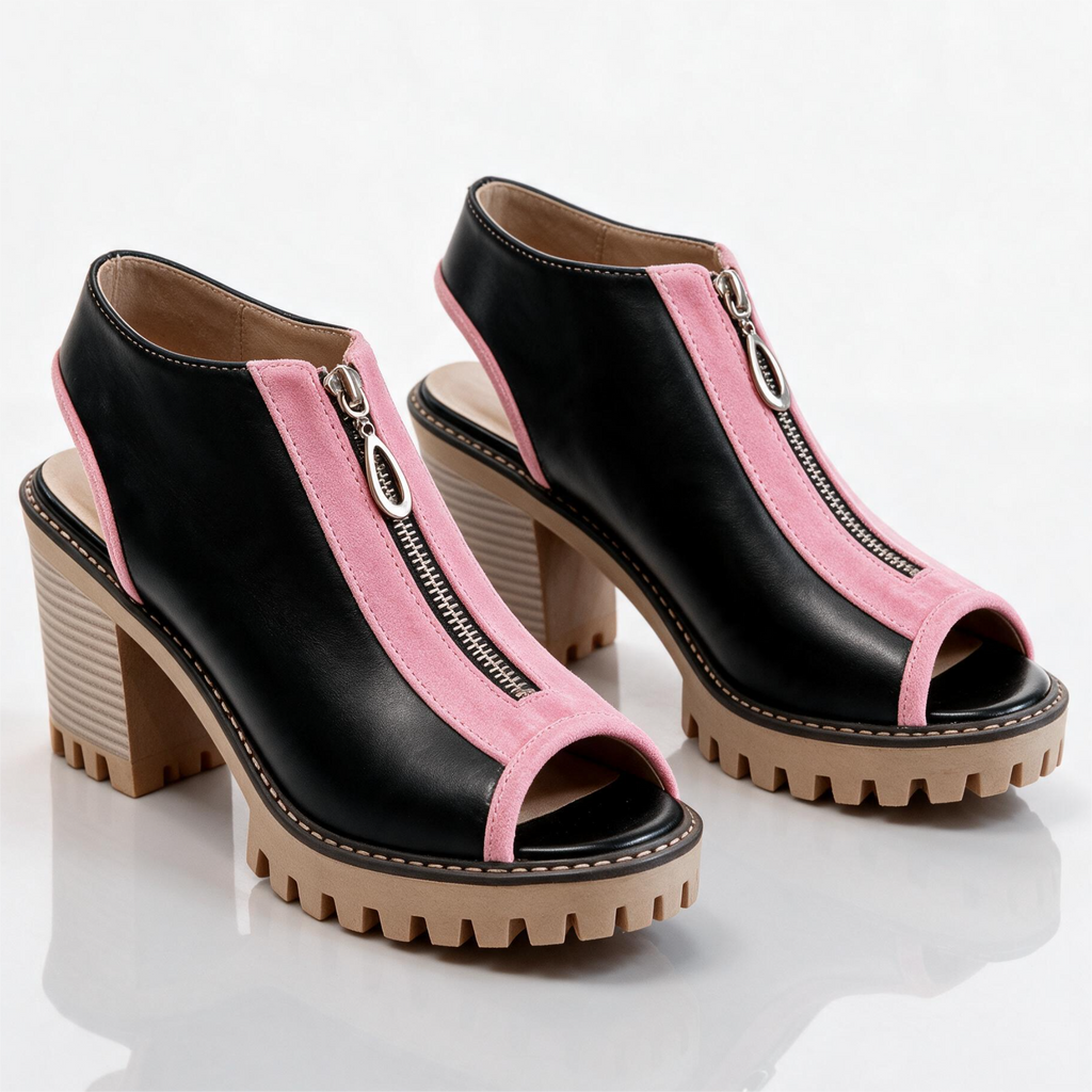 Tacones Chelsea Lake con cremallera