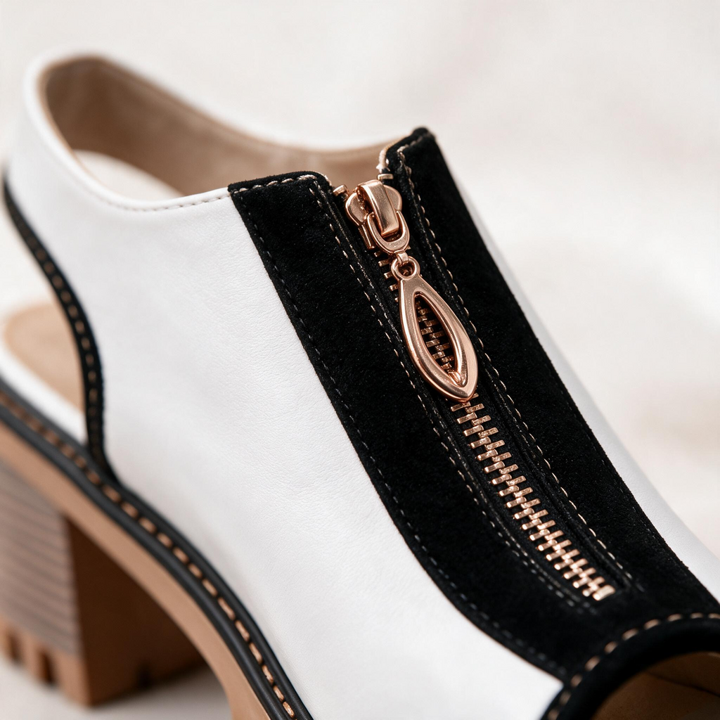 Tacones Chelsea Lake con cremallera