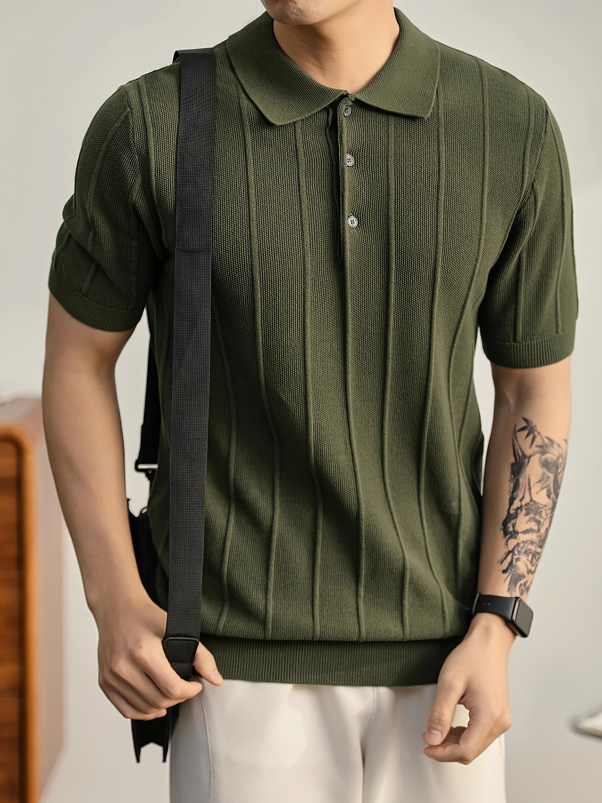 Polo de punto texturizado Leo