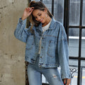 Chaqueta vaquera extragrande de corte boyfriend